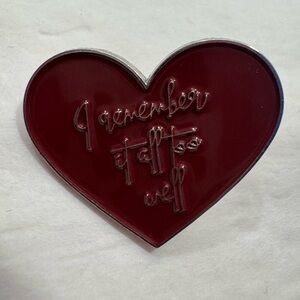 ALL TOO WELL Swiftie Taylor Swift Heart Pin NEW